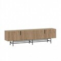 Comoda TV, Hanah Home, Eldia, 200x55x35 cm, PAL, Stejar Sepet / Negru