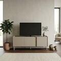 Comoda TV, Hanah Home, Lucile, 140x53.9x35.5 cm, PAL, Santstone / Stejar Sepet