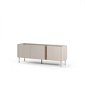 Comoda TV, Hanah Home, Lucile, 140x53.9x35.5 cm, PAL, Santstone / Stejar Sepet
