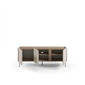 Comoda TV, Hanah Home, Lucile, 140x53.9x35.5 cm, PAL, Santstone / Stejar Sepet