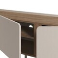 Comoda TV, Hanah Home, Lucile, 140x53.9x35.5 cm, PAL, Santstone / Stejar Sepet
