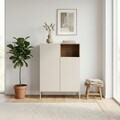 Bufet, Hanah Home, Cailin, 90x120x41.8 cm, PAL, Santstone / Stejar Sepet