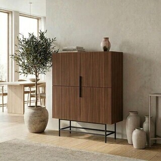 100x128x40 cm, Nuc Milano;Negru