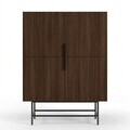 Bufet, Hanah Home, Eldia, 100x128x40 cm, PAL, Nuc Milano / Negru