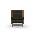 Bufet, Hanah Home, Eldia, 100x128x40 cm, PAL, Nuc Milano / Negru