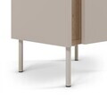 Noptiera, Hanah Home, Lucile, 45.5x47.8x35 cm, PAL, Stejar Sepet / Gresie