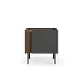 Noptiera, Hanah Home, Lucile, 45.5x47.8x35 cm, PAL, Stejar Sepet / Antracit / Negru