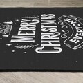 Covor, Woopamuk416, 80x120 cm, Bumbac/Poliester, Alb/Negru