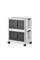 Dulap multifunctional, Hanah Home, Lavine 67, 32x67x56 cm, PLASTIC, Alb