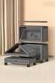 Dulap multifunctional, Hanah Home, Lavine 67, 32x67x56 cm, PLASTIC, Antracit