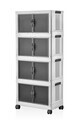 Dulap multifunctional, Hanah Home, Lavine 127, 56x127x56 cm, PLASTIC, Alb