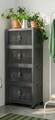 Dulap multifunctional, Hanah Home, Lavine 127, 56x127x56 cm, PLASTIC, Antracit