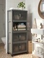 Dulap multifunctional, Hanah Home, Lavine 127, 56x127x56 cm, PLASTIC, Antracit