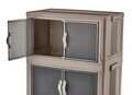 Dulap multifunctional, Hanah Home, Lavine 127, 56x127x56 cm, PLASTIC, Albastru deschis