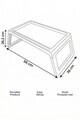 Masuta laptop, Hanah Home, Lavine, 56x26.3x36 cm, PLASTIC, Alb