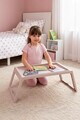 Masuta laptop, Hanah Home, Lavine, 56x26.3x36 cm, PLASTIC, Roz pudra