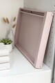 Masuta laptop, Hanah Home, Lavine, 56x26.3x36 cm, PLASTIC, Roz pudra