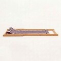 Set masa si scaune de gradina (3 Pieces), Hanah Home, Myn03, LEMN DE CARPEN, Roșu Claret / Alb