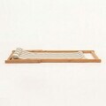 Set masa si scaune de gradina (3 Pieces), Hanah Home, Myn03, LEMN DE CARPEN, Maro/Alb
