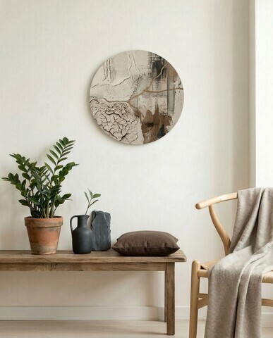 Tablou decorativ, Huhu1737, MDF, Dimensiune: 40 x 40 cm (1 bucată), Multicolor