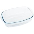 Vas dreptunghiular, Pyrex, 35 x 23 x 6 cm, 2.6 L, sticla termorezistenta