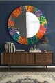 Oglinda decorativa, Artmdfmrr3, Sticla, Cadru: 100% MDF, Multicolor