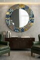Oglinda decorativa, Artmdfmrr11, Sticla, Cadru: 100% MDF, Multicolor