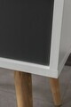 Noptiera, Hanah Home, Vita 5102, 55x49x55 cm, PAL, Alb / Antracit