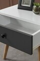 Noptiera, Hanah Home, Vita 5102, 55x49x55 cm, PAL, Alb / Antracit