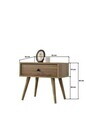 Noptiera, Hanah Home, Vita 5105, 55x49x55 cm, PAL, Maro