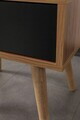 Noptiera, Hanah Home, Vita 5106, 55x49x55 cm, PAL, Nuc / Negru