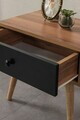 Noptiera, Hanah Home, Vita 5106, 55x49x55 cm, PAL, Nuc / Negru