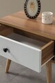 Noptiera, Hanah Home, Vita 5107, 55x49x55 cm, PAL, Nuc/Alb
