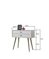 Dulap, Hanah Home, Vita 5201, 80x78x36 cm, PAL, Alb