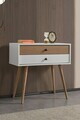 Dulap, Hanah Home, Vita 5203, 80x78x36 cm, PAL, Alb/Maro
