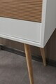 Dulap, Hanah Home, Vita 5203, 80x78x36 cm, PAL, Alb/Maro