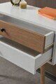 Dulap, Hanah Home, Vita 5203, 80x78x36 cm, PAL, Alb/Maro
