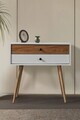 Dulap, Hanah Home, Vita 5204, 80x78x36 cm, PAL, Alb/Maro