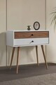 Dulap, Hanah Home, Vita 5204, 80x78x36 cm, PAL, Alb/Maro