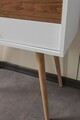Dulap, Hanah Home, Vita 5204, 80x78x36 cm, PAL, Alb/Maro