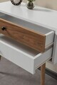 Dulap, Hanah Home, Vita 5204, 80x78x36 cm, PAL, Alb/Maro
