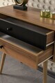 Dulap, Hanah Home, Vita 5206, 80x78x36 cm, PAL, Nuc / Negru