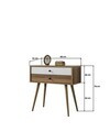 Dulap, Hanah Home, Vita 5207, 80x78x36 cm, PAL, Nuc/Alb