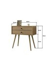 Dulap, Hanah Home, Vita 5208, 80x78x36 cm, PAL, Stejar