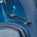 Set tacamuri pentru 6 persoane, 24 piese, Amefa, Felicity Black, inox
