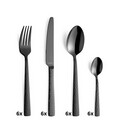 Set tacamuri pentru 6 persoane, 24 piese, Amefa, Felicity Black, inox