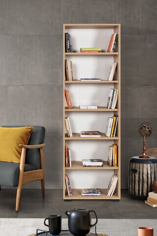 Corp biblioteca, Hanah Home, Evm 8122, 60x187x30 cm, PAL, Maro