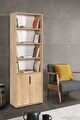 Corp biblioteca, Hanah Home, Evm 8102, 60x187x30 cm, PAL, Maro