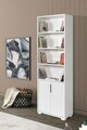 Corp biblioteca, Hanah Home, Evm 8104, 60x187x30 cm, PAL, Alb