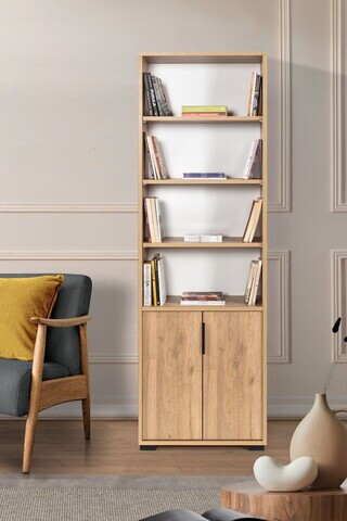 Corp biblioteca, Hanah Home, Evm 8105, 60x187x30 cm, PAL, Maro
